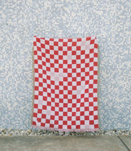 Load image into Gallery viewer, Pink and Red Checker- Woven Blanket - Good Judy (.com)