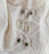 Load image into Gallery viewer, Scythe Earrings - Green Kambaba Jasper - Good Judy (.com)
