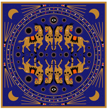 Load image into Gallery viewer, Silk Scarf- Horse Party - Good Judy (.com)