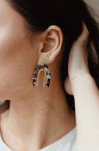 Load image into Gallery viewer, Stacked Arch Earrings- Blond Tortoise - Good Judy (.com)