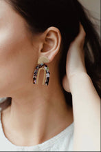 Load image into Gallery viewer, Stacked Arch Earrings- Mineral - Good Judy (.com)
