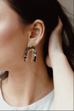 Load image into Gallery viewer, Stacked Arch Earrings- Mineral - Good Judy (.com)