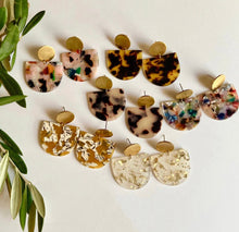 Load image into Gallery viewer, Terrazzo Tortoise Shell Earrings- Rattlesnake - Good Judy (.com)