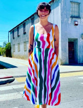 Load image into Gallery viewer, THE VACATION DRESS- IN SALVATION STRIPE - Good Judy (.com)