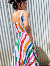 Load image into Gallery viewer, THE VACATION DRESS- IN SALVATION STRIPE - Good Judy (.com)