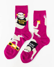 Load image into Gallery viewer, Womens- Sloth Life Crew Socks - Good Judy (.com)