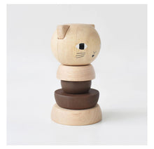 Load image into Gallery viewer, Wood Stacker- Cat - Good Judy (.com)