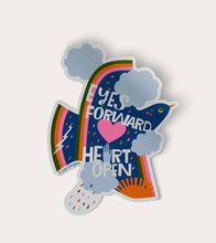 Load image into Gallery viewer, Eyes Forward Heart Open Large Sticker
