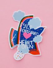 Load image into Gallery viewer, Eyes Forward Heart Open Large Sticker
