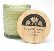 Load image into Gallery viewer, Country Road: Petitgrain Moss Cedar Soy Candle in Green Glass
