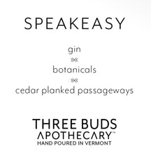 Load image into Gallery viewer, Speakeasy: Gin Botanicals Cypress Hand-Poured Soy Candle
