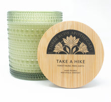 Load image into Gallery viewer, Take A Hike: Citrus Moss Pine Soy Candle in Green Glass
