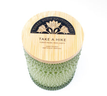 Load image into Gallery viewer, Take A Hike: Citrus Moss Pine Soy Candle in Green Glass
