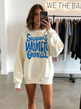 Load image into Gallery viewer, Support Woman Owned Graphic Sweatshirt - Vanilla
