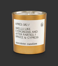 Load image into Gallery viewer, Apres Ski (Spruce &amp; Cypress) Gold Tumbler Candle
