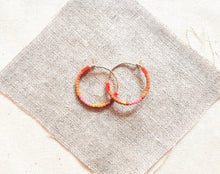 Load image into Gallery viewer, Mini Tondo Hoop Earrings - Armadillo
