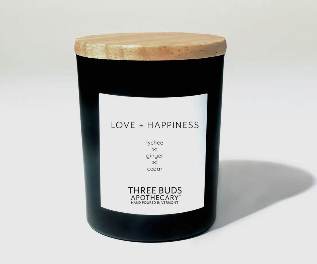 Love + Happiness- Hand Poured Soy Candle