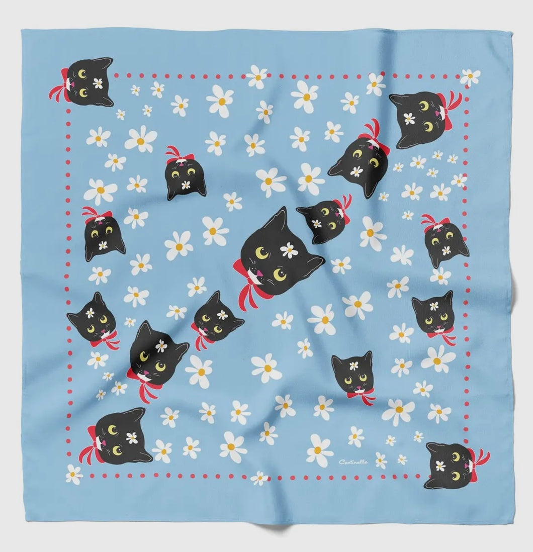 Naoko Cat - Cotton Silk Bandana