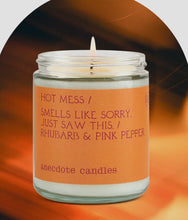 Load image into Gallery viewer, Hot Mess Candle (Rhubarb &amp; Pink Pepper)
