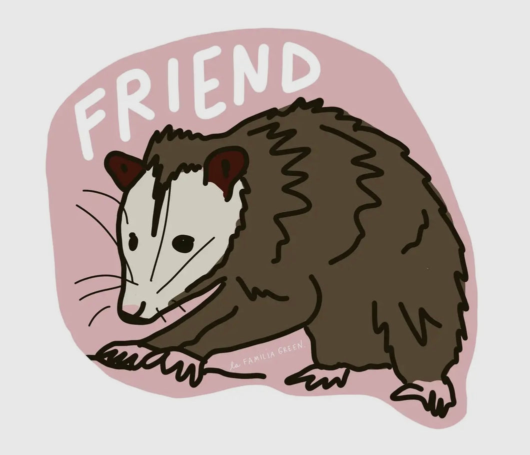 Possum friend- Sticker