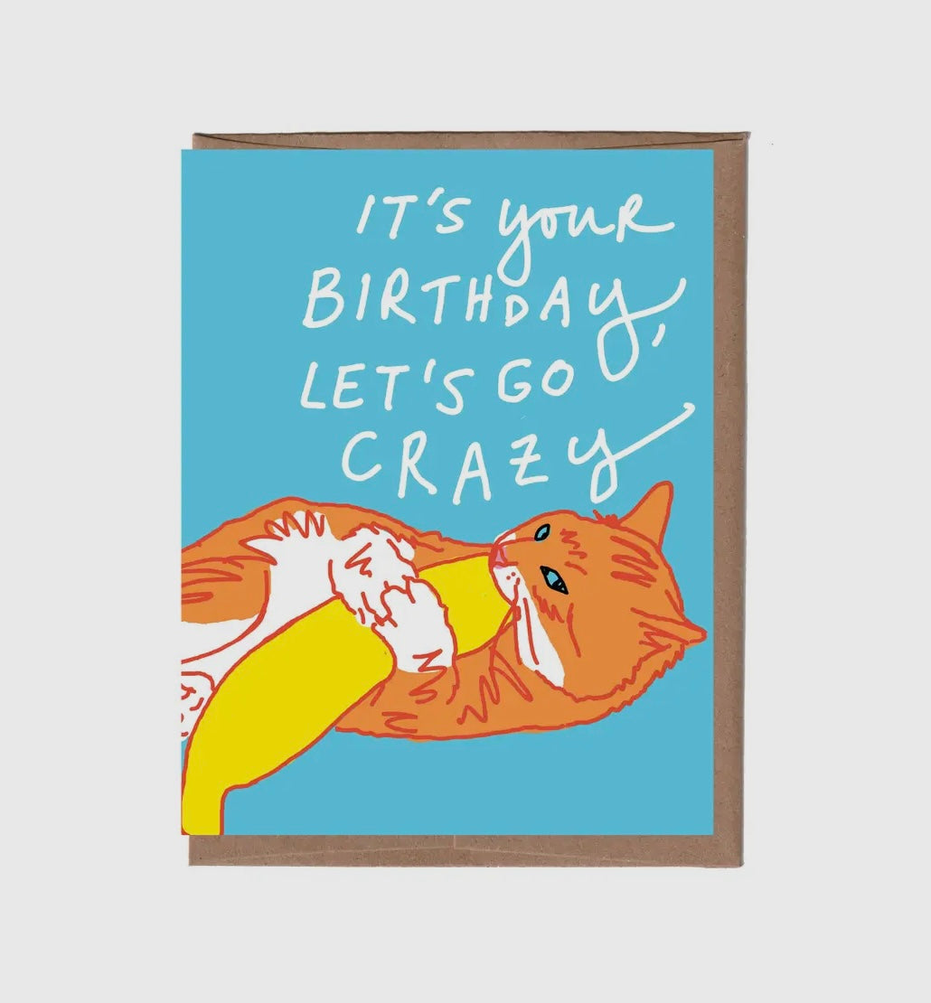 Scratch & Sniff Catnip Birthday- Greeting Card