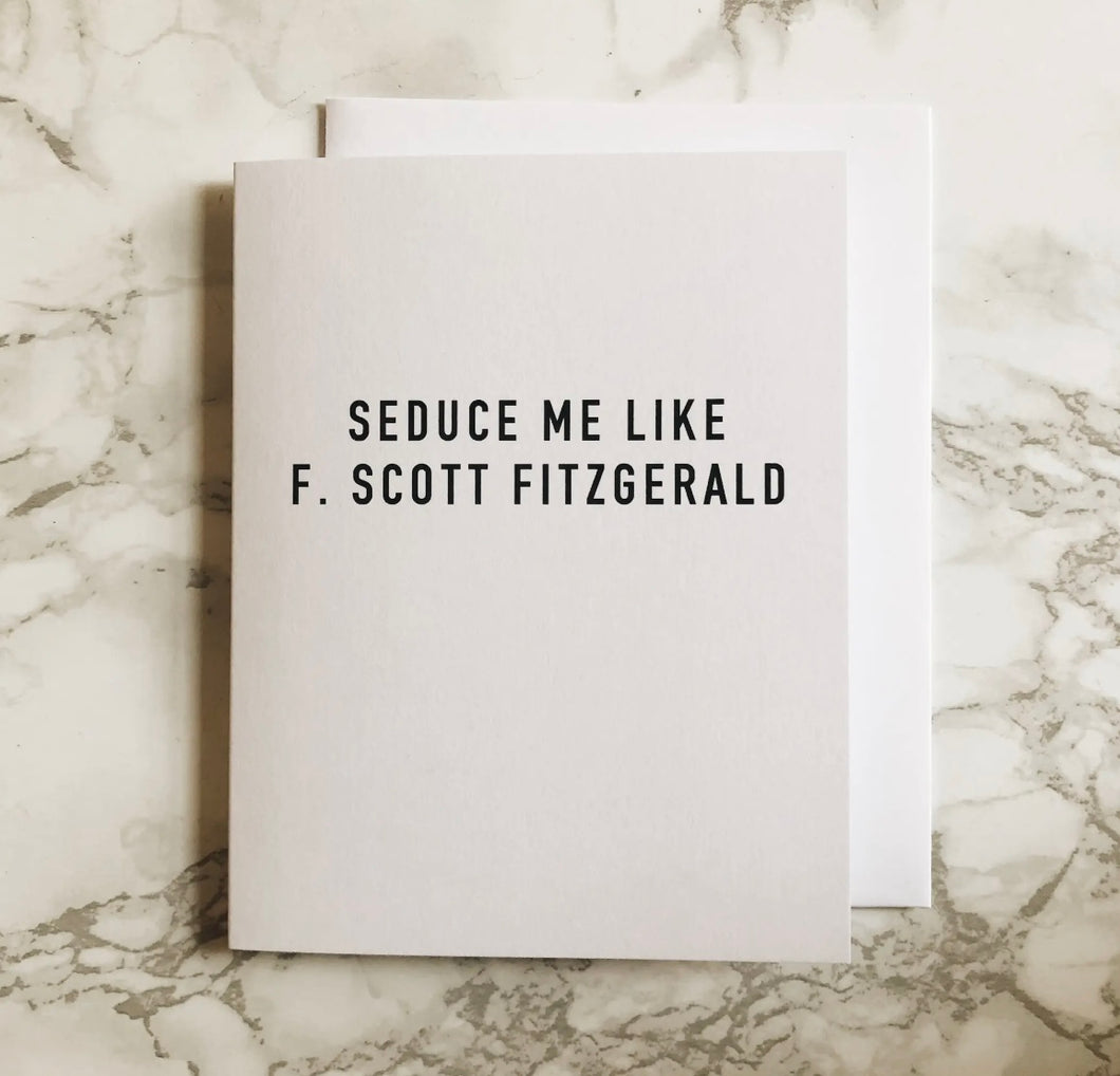 F. Scott Fitzgerald Hemingway- Notecard