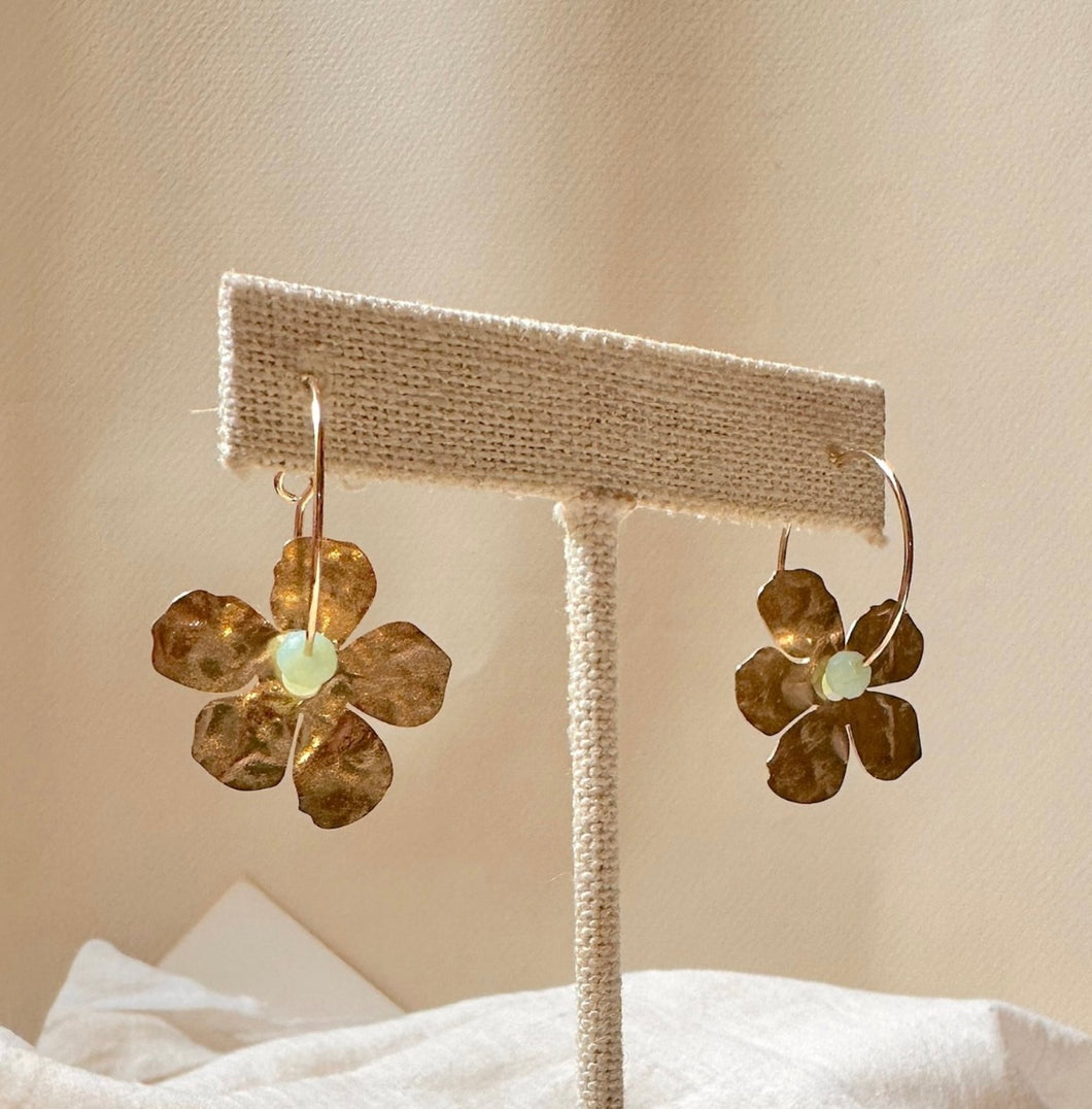 Fleur Earrings - Mint