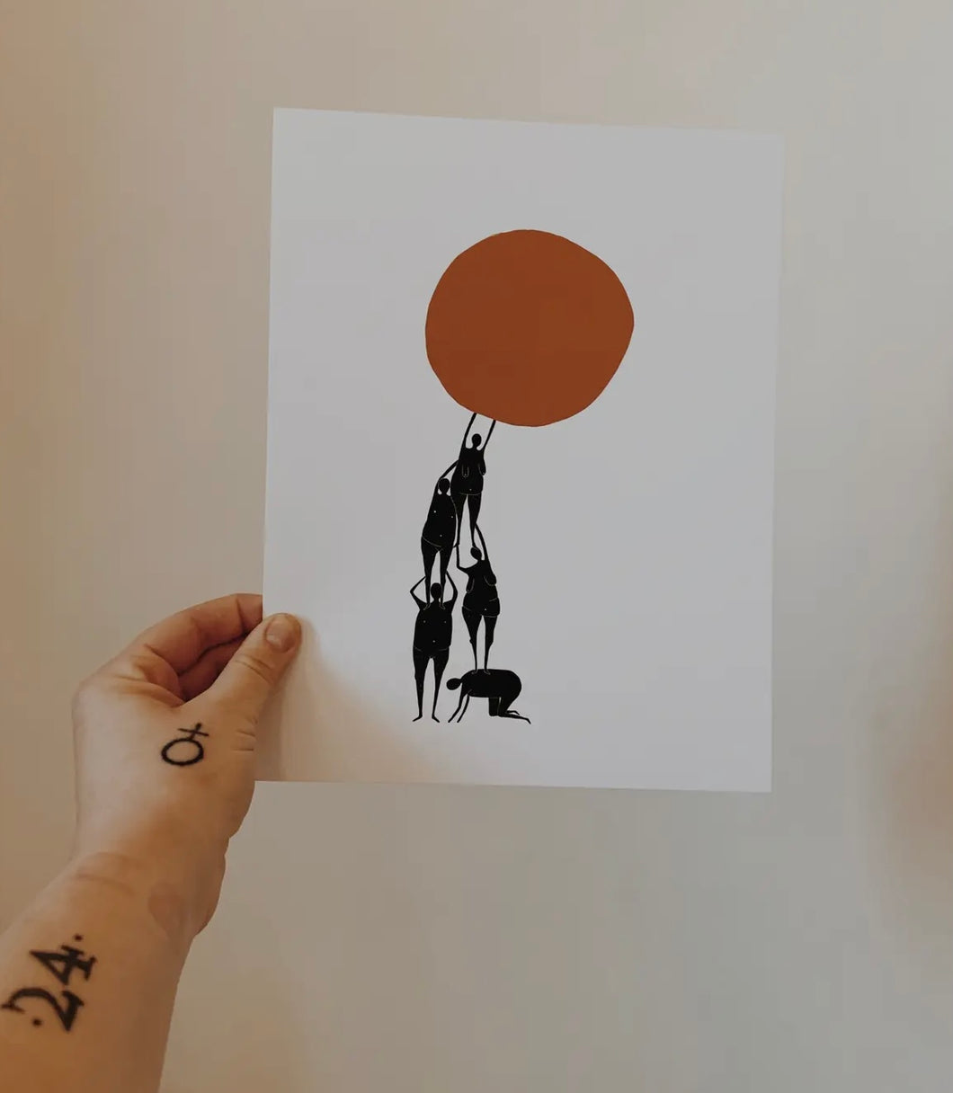 Sun (Helping Each Other)- Art Print