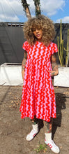Load image into Gallery viewer, Frida Dress- Pink Squiggle
