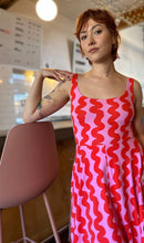 Load image into Gallery viewer, Vacation Dress- Pink Squiggle
