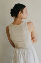 Load image into Gallery viewer, Organic Cotton Ribbed Round Neck- Tank Top
