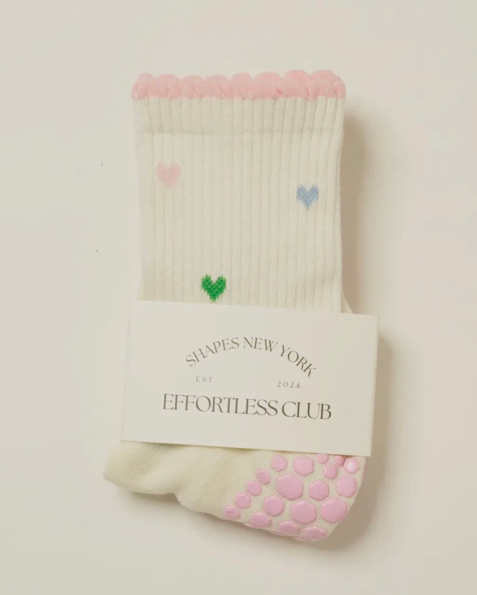 💕 Mini Heart Petal Grip- Socks