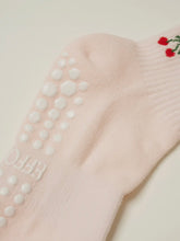 Load image into Gallery viewer, 🍒 Cherry Ruffle Grip- Socks [Baby Pink]
