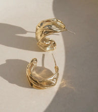 Load image into Gallery viewer, Eureka Chunky Gold Hoop Earrings

