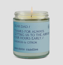 Load image into Gallery viewer, Dear Dad (Oakmoss &amp; Citron) Glass Jar Candle
