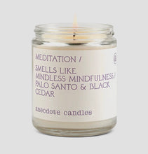 Load image into Gallery viewer, Meditation (Palo Santo &amp; Black Cedar) Glass Jar Candle
