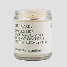 Load image into Gallery viewer, Self Care (Mint &amp; Eucalyptus) Glass Jar Candle
