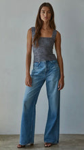 Load image into Gallery viewer, Knit Seamless Jacquard Tank- Black
