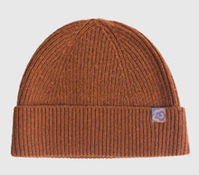 Load image into Gallery viewer, &quot;Extra Fine Merino&quot; Wool Knit Beanie Hat - Burnt Orange
