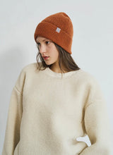 Load image into Gallery viewer, &quot;Extra Fine Merino&quot; Wool Knit Beanie Hat - Burnt Orange

