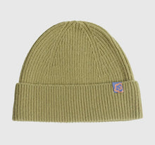 Load image into Gallery viewer, &quot;Extra Fine Merino&quot; Wool Knit Beanie Hat - Sage Green
