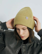 Load image into Gallery viewer, &quot;Extra Fine Merino&quot; Wool Knit Beanie Hat - Sage Green
