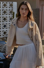 Load image into Gallery viewer, Sherpa Suede Bomber Jacket
