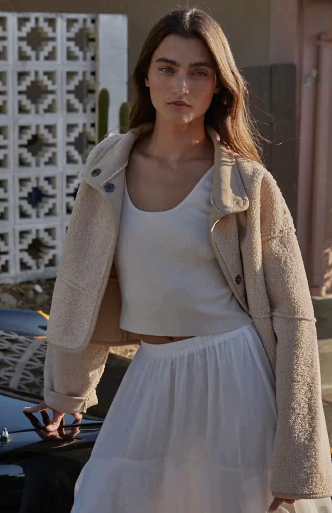 Sherpa Suede Bomber Jacket