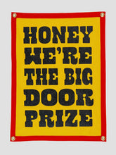 Load image into Gallery viewer, We&#39;re the Big Door Prize Camp Flag • John Prine X Oxford Pennant
