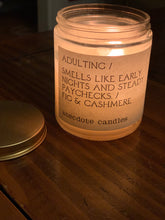 Load image into Gallery viewer, Adulting (Fig &amp; Cashmere) Glass Jar Candle - Good Judy (.com)
