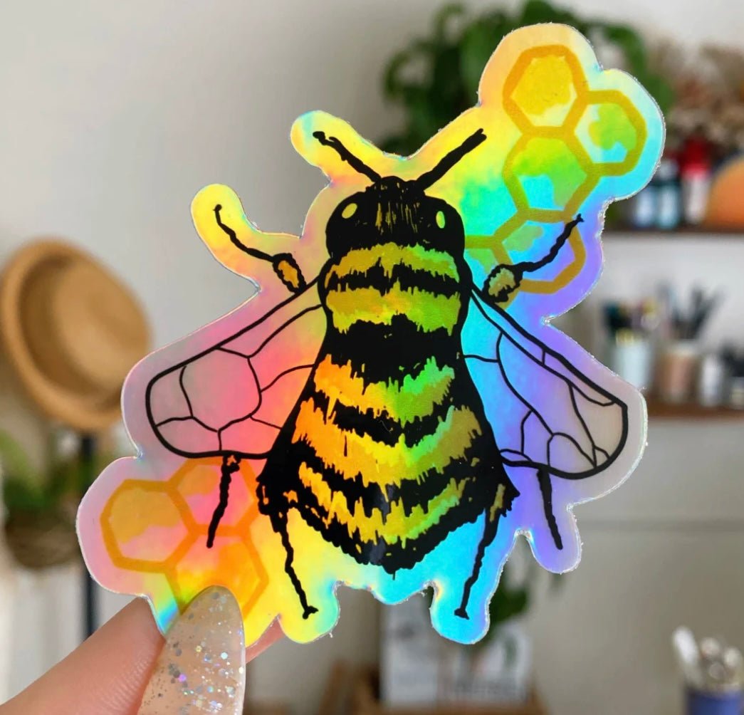 Bee Holographic Sticker - Good Judy (.com)