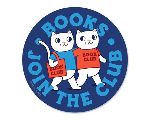 Book Club Cats- Sticker - Good Judy (.com)