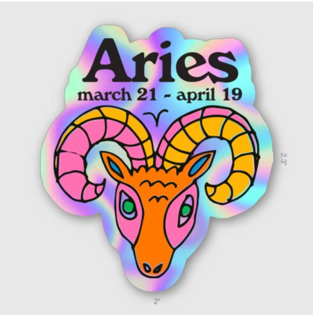 Copy of Zodiac Aries- Sticker - Good Judy (.com)