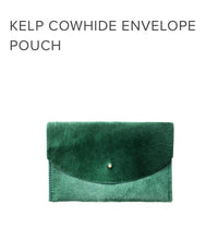 Load image into Gallery viewer, Envelope Pouch - Kelp Hair on Hide - Good Judy (.com)

